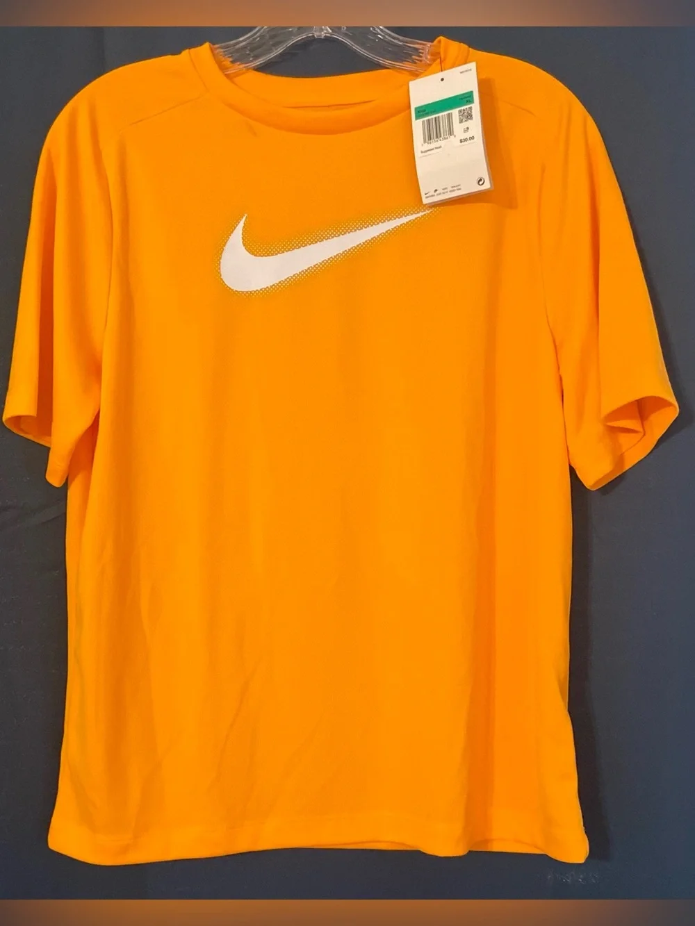 Nike Kids (Boys XL) Orange Dri-FIT Performance T-Shirt